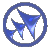 Blue Glass Tumbling Arrow 11