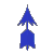 Blue Spinning Up Arrow 6